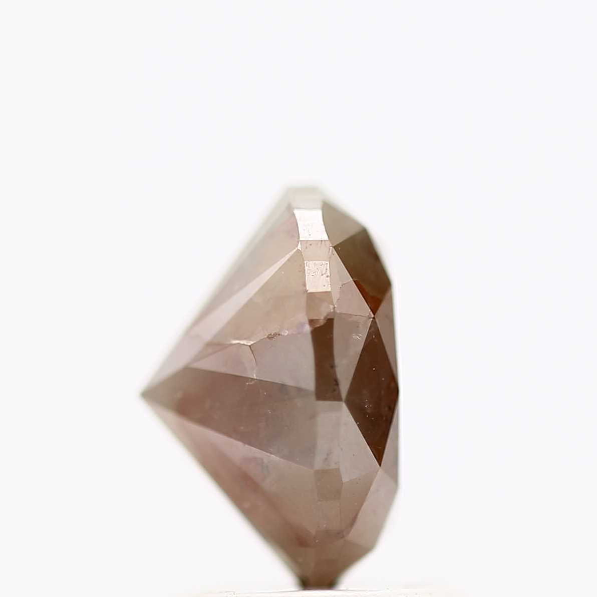 1.60 Carat Red Oval Cut Salt and Pepper Diamond 7.85 MM