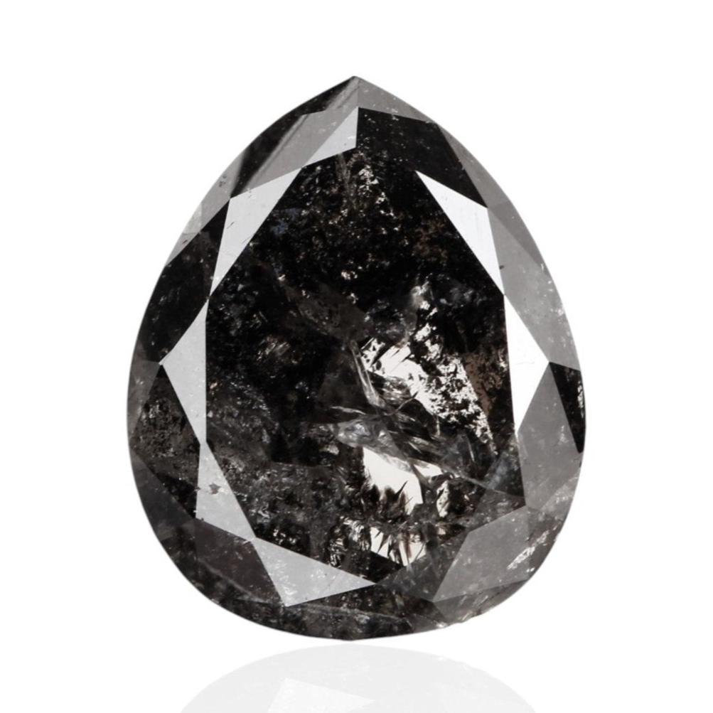 3 Carat Salt and Pepper Diamond 11.24 MM USA