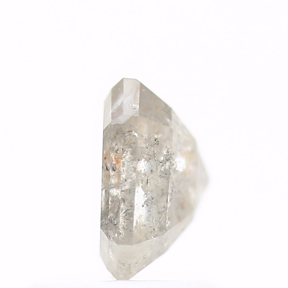 1.12 Carat 6.3 MM Natural Icy Emerald Salt and Pepper Loose Diamond - Blackdiamond