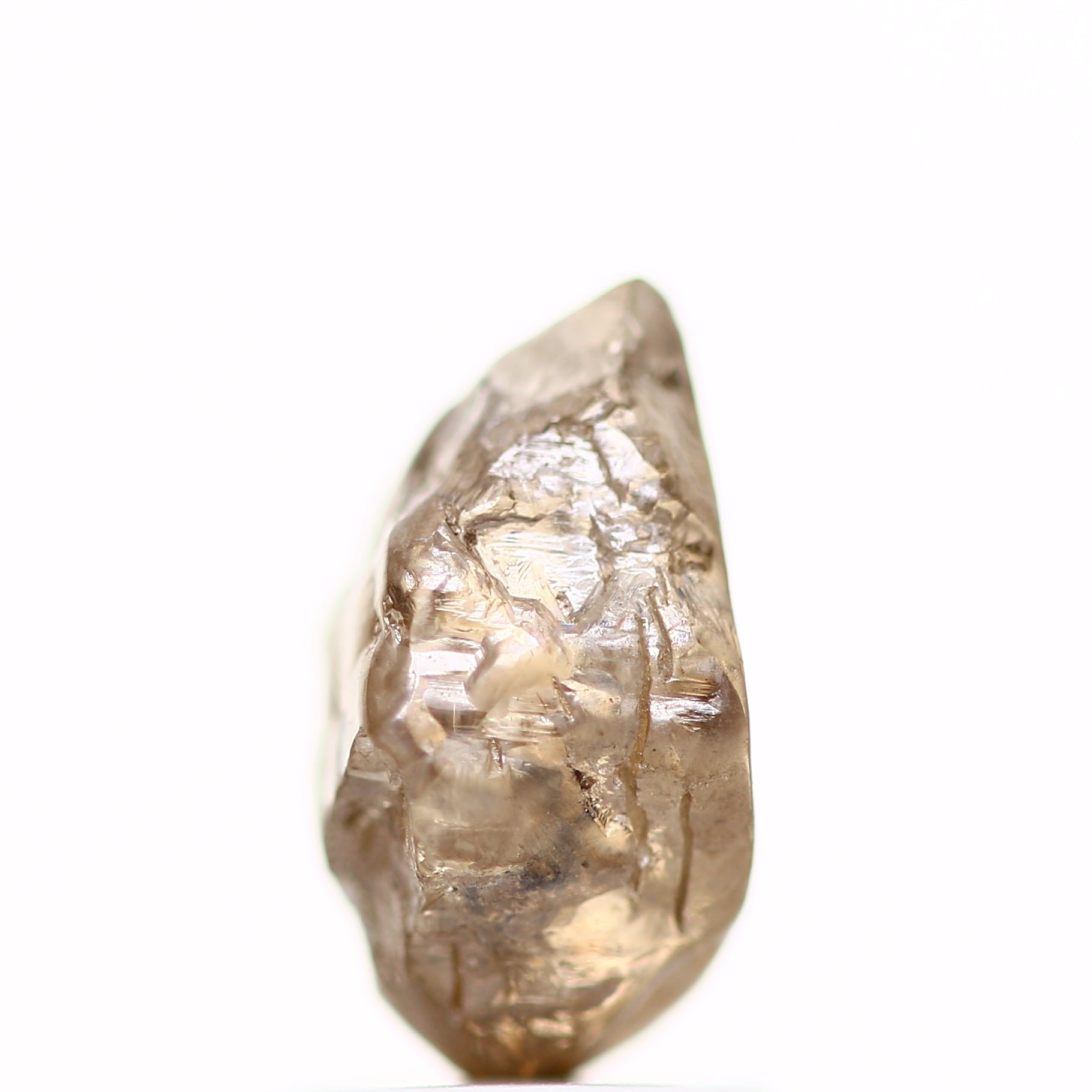 1.95 Carat Natural Cognac Brown Crystal Rough Diamond 9.20 MM - Blackdiamond