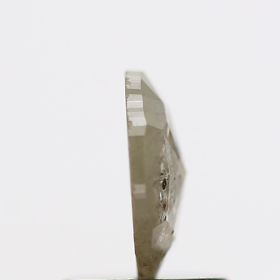 0.58 Carat Oval Natural Raw Salt and Pepper Diamond 6.80 MM