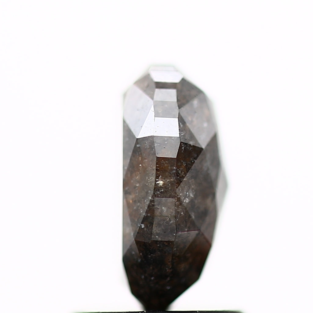 1.47 Carat Oval Brilliant Rose Cut Diamond 7.77 MM