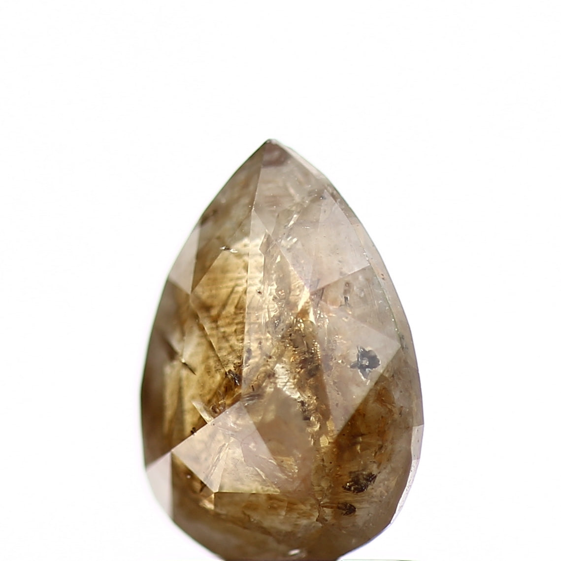 Pear 1 Carat Salt and Pepper Diamond 8.2 MM