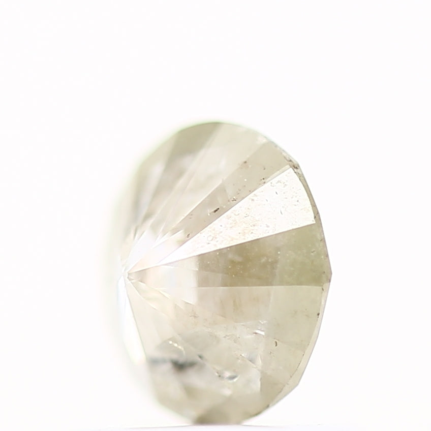 0.76 Carat Natural White Gray Round Salt and Pepper Diamond 5.75 MM - Blackdiamond