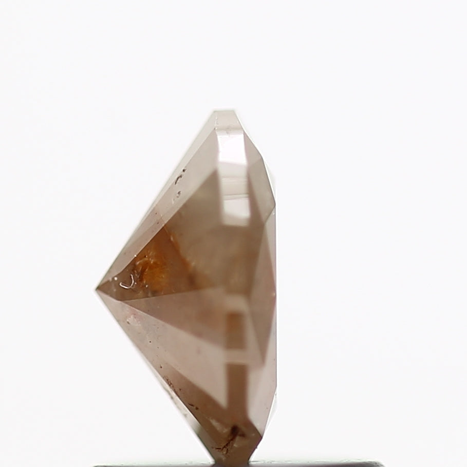 0.81 Carat Orange Oval Cut Natural Diamond 6.70 MM