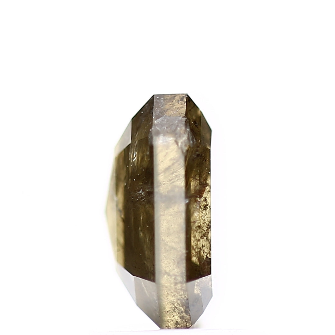 1.54 Carat 7.2 MM Natural Fancy Yellow Emerald Salt and Pepper Diamond - Blackdiamond