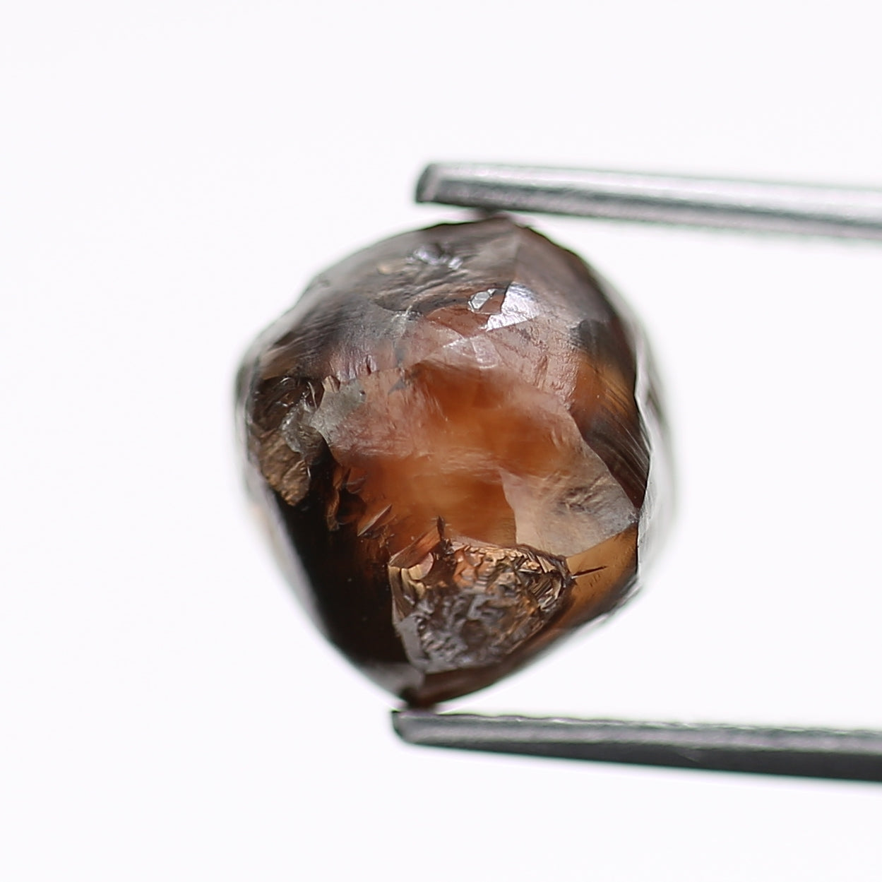 3.94 Carat Natural Fancy Cognac Brown Rough Diamond 7.74 MM
