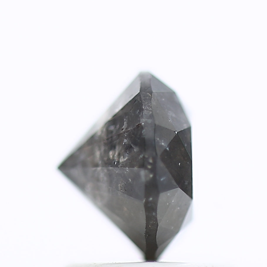 1.16 Carat Natural Round Galaxy Salt and Pepper Diamond 6.27 MM