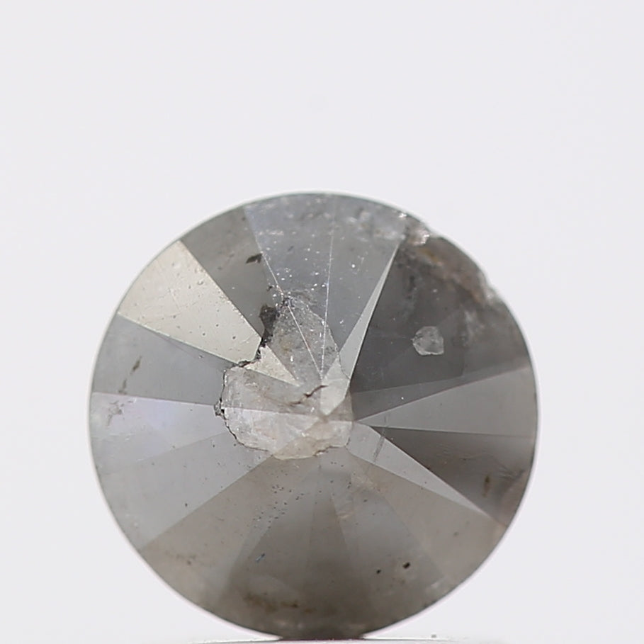1.50 Carat Gray Diamond Round Shape Natural Loose Diamond 6.7 MM - Blackdiamond