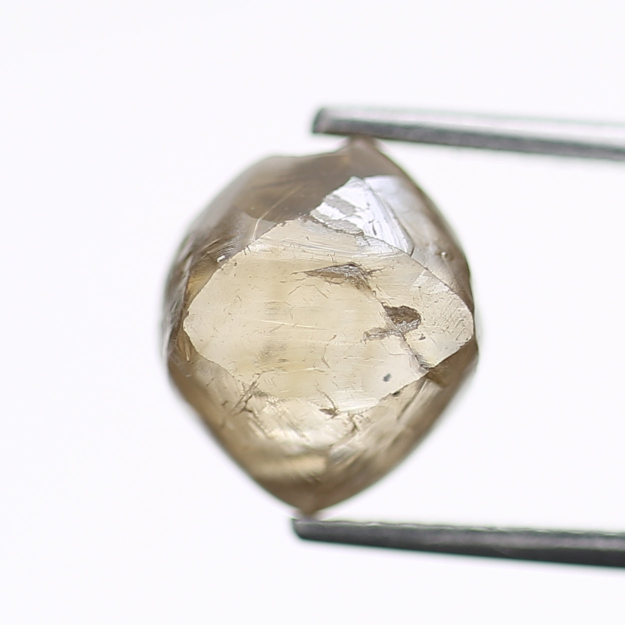 4.26 Carat Natural Fancy Champagne Brown Rough Diamond 9 MM