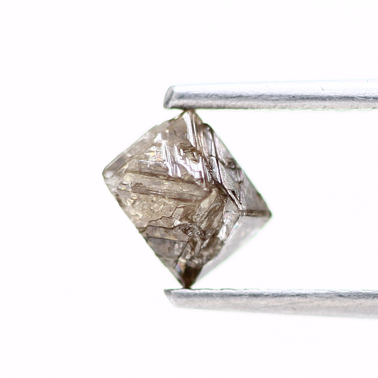 0.94 Carat Fancy Brown Octahedron Natural Rough Diamond 6.30 MM - Blackdiamond