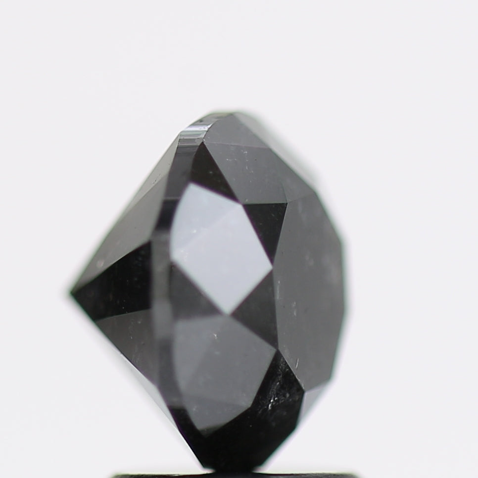 2.41 Carat Fancy Black Round Brilliant Diamond GIA Certified