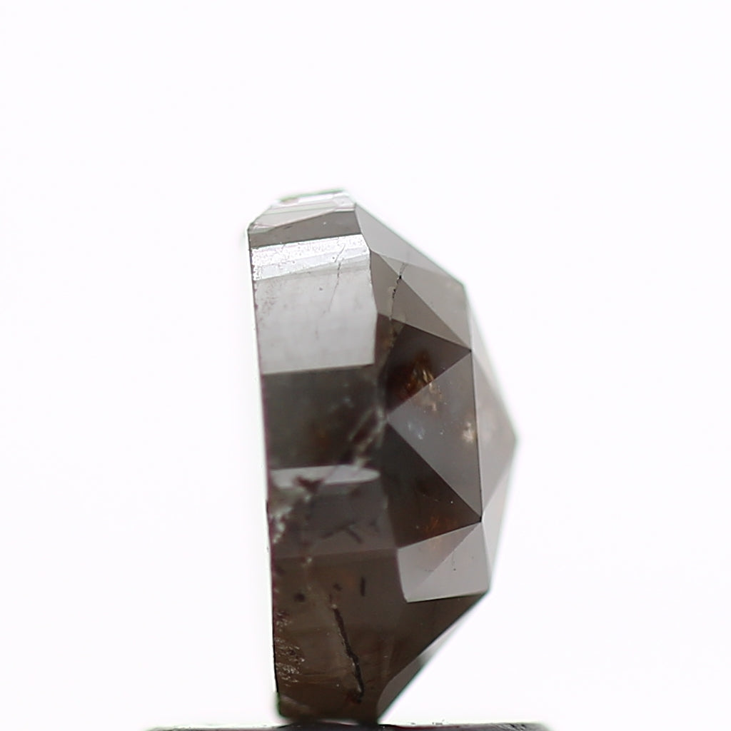 1.22 Carat Natural Rustic Oval Brown Diamond 7.2 MM