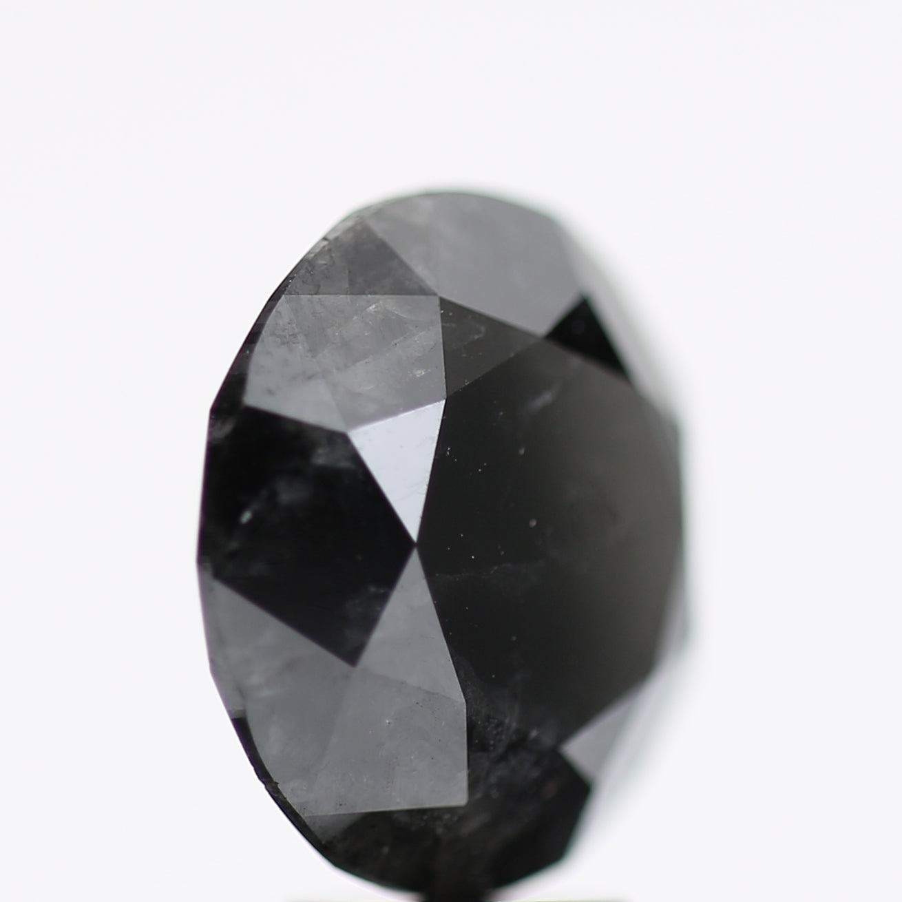 5.18 Carat Fancy Black Round Brilliant Diamond GIA Certified