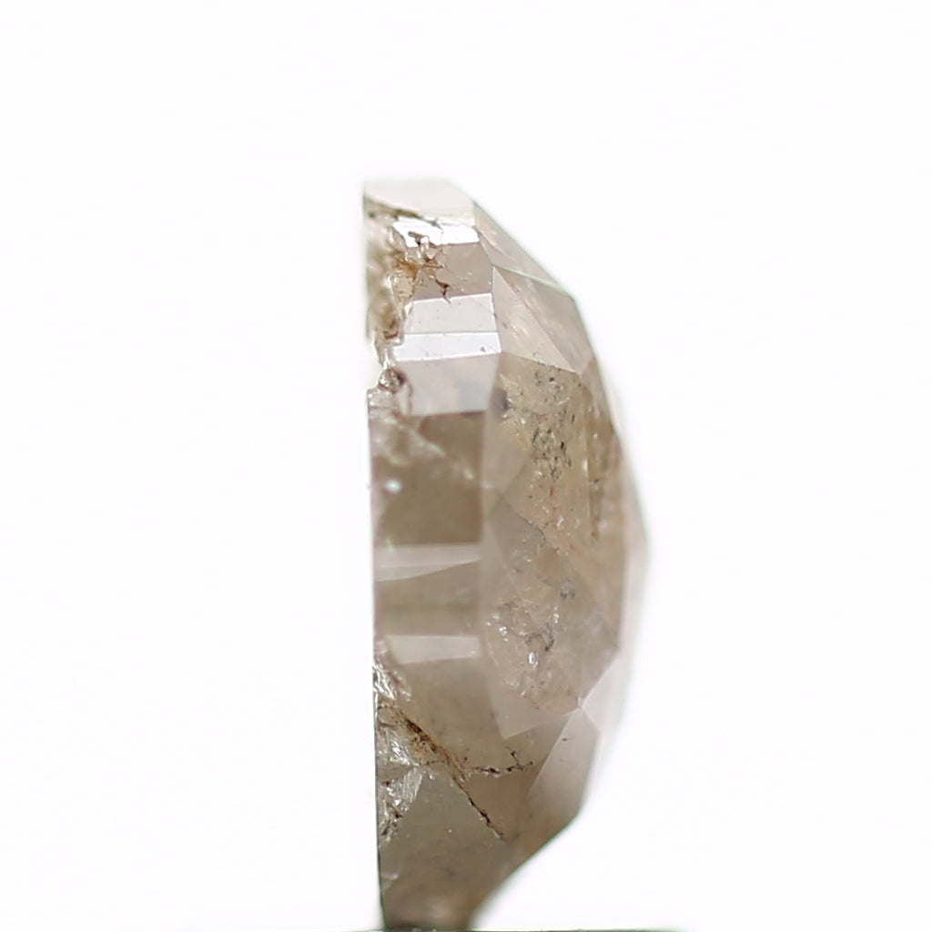 1.44 Carat Natural Oval Salt and Pepper Diamond 8 MM