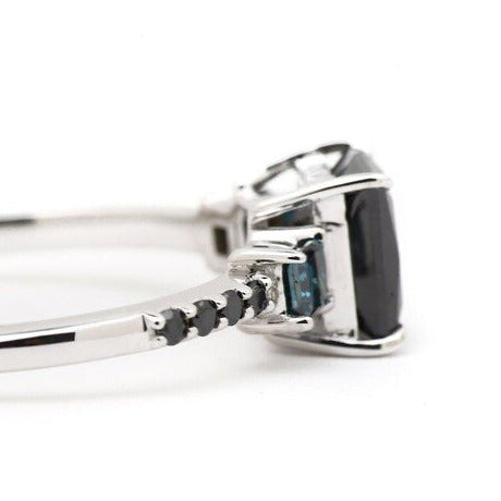 black diamond engagement ring