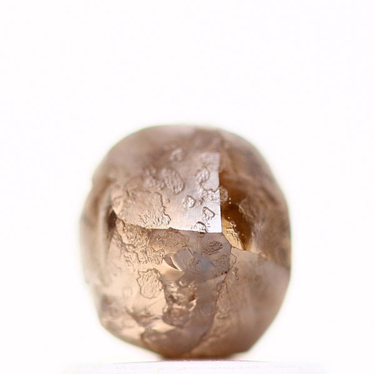 0.97 Carat Natural Champagne Brown Crystal Rough Diamond 5.40 MM - Blackdiamond