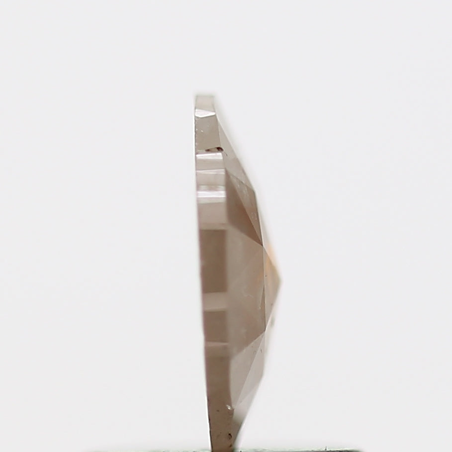 0.47 Carat Orange Oval Rose Cut Natural Diamond 7 MM