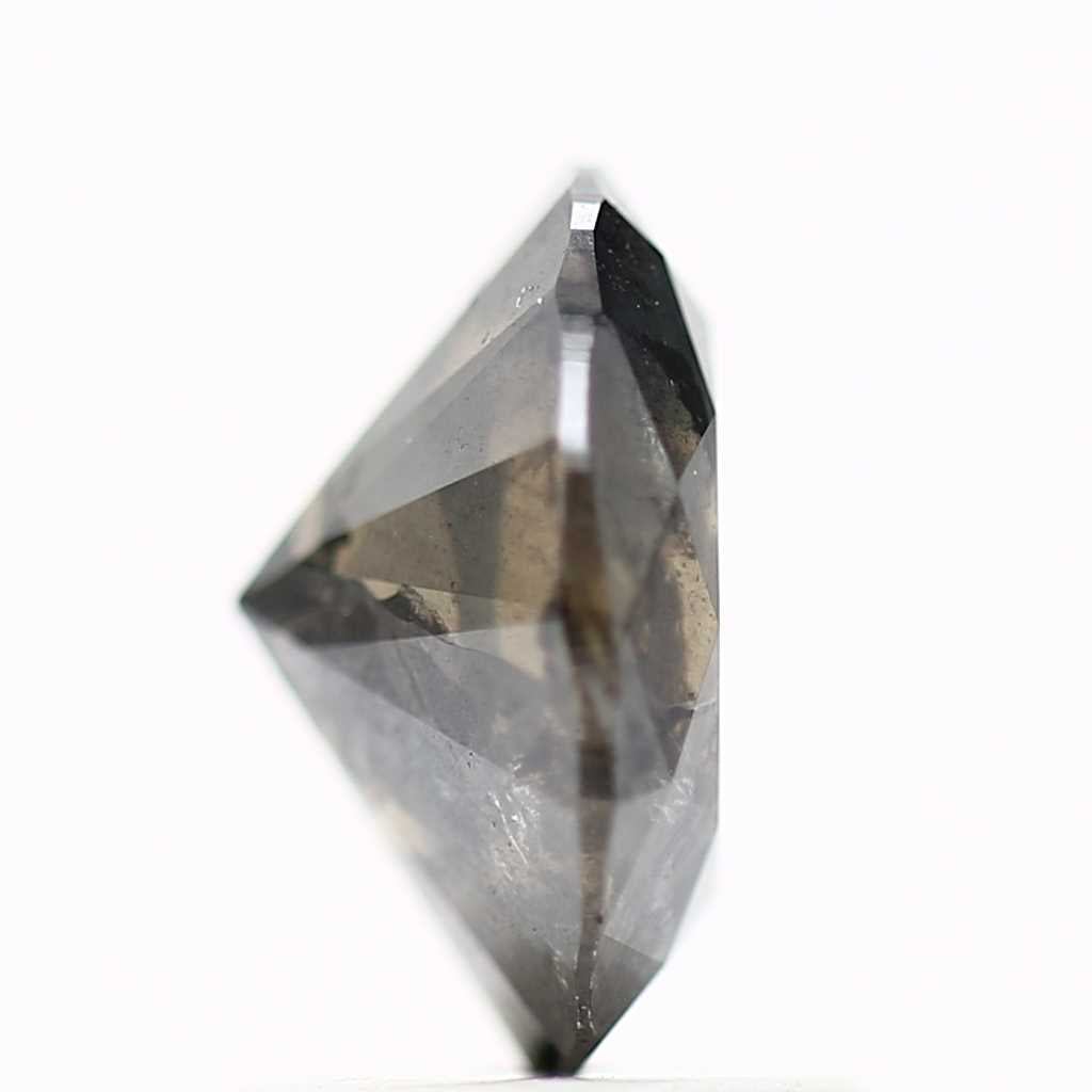 1.46 Carat Oval Cut Black Salt and Pepper Diamond 8.18 MM
