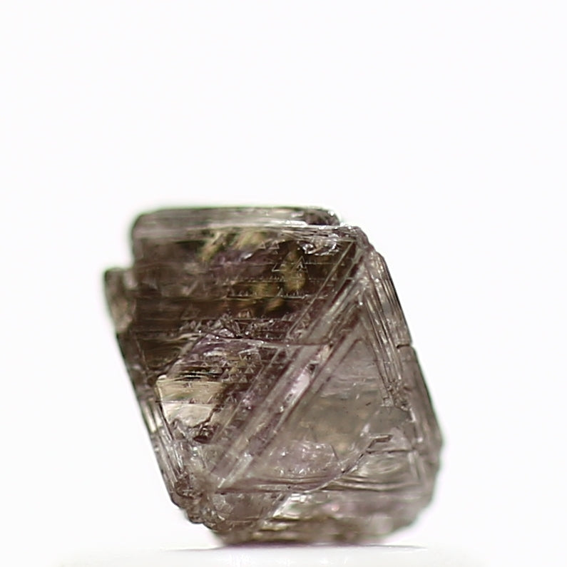 0.86 Carat Purple Pink Octahedron Crystal Rough Natural Diamond 4.60 MM - Blackdiamond