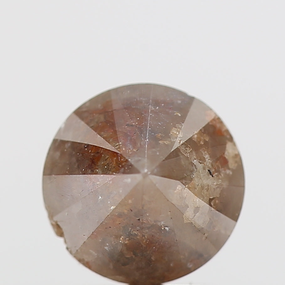 2.01 Carat Peach Orange Diamond Round Natural Loose Diamond 6.85 MM - Blackdiamond