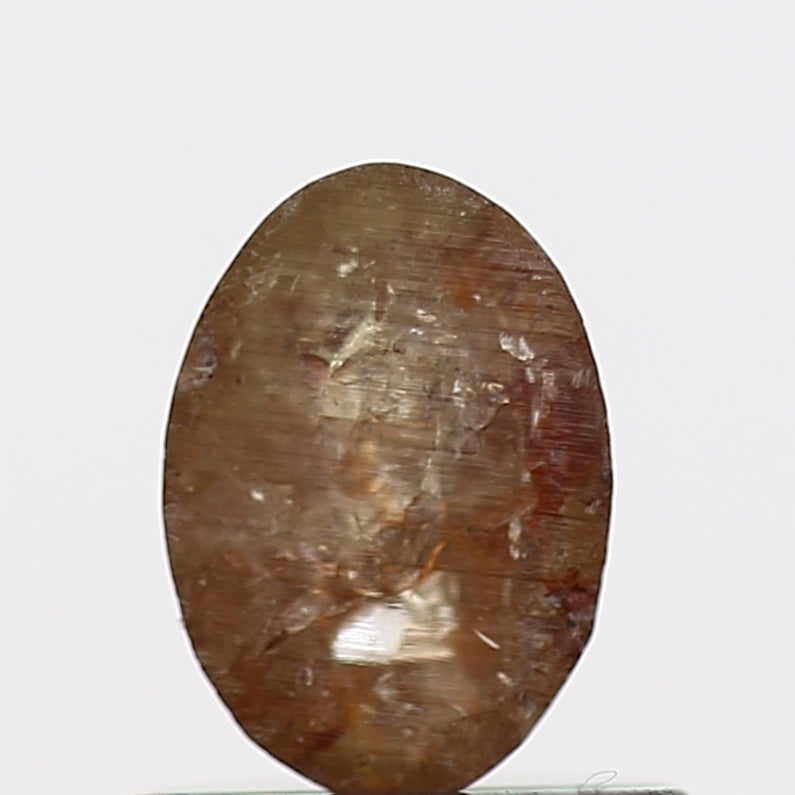 0.55 Carat Natural Oval Salt and Pepper Diamond 6.1 MM