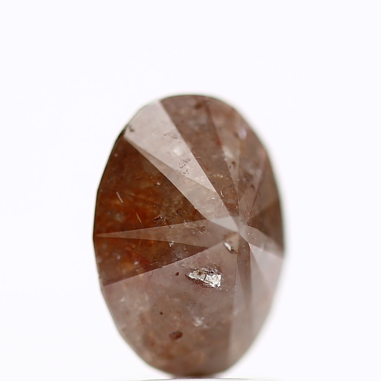 Natural Orange Oval Diamond 2 Carat For Engagement Ring