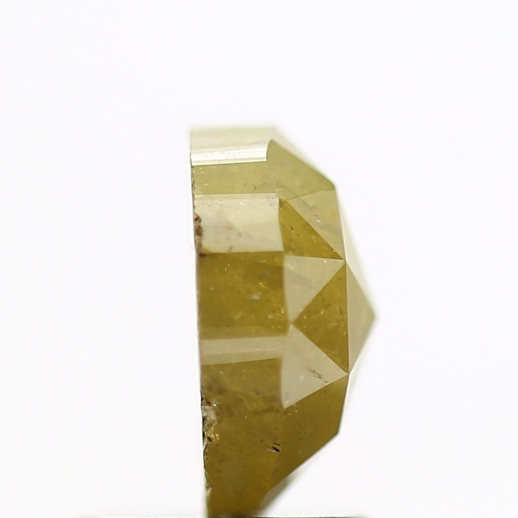 1.45 Carat Oval Cut Natural Yellow Salt and Pepper Loose Diamond 7.3 MM