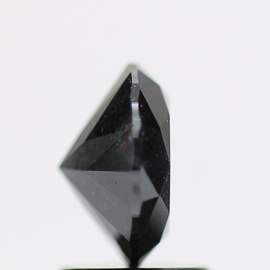 1.50 Carat Fancy Black Round Brilliant Diamond GIA Certified