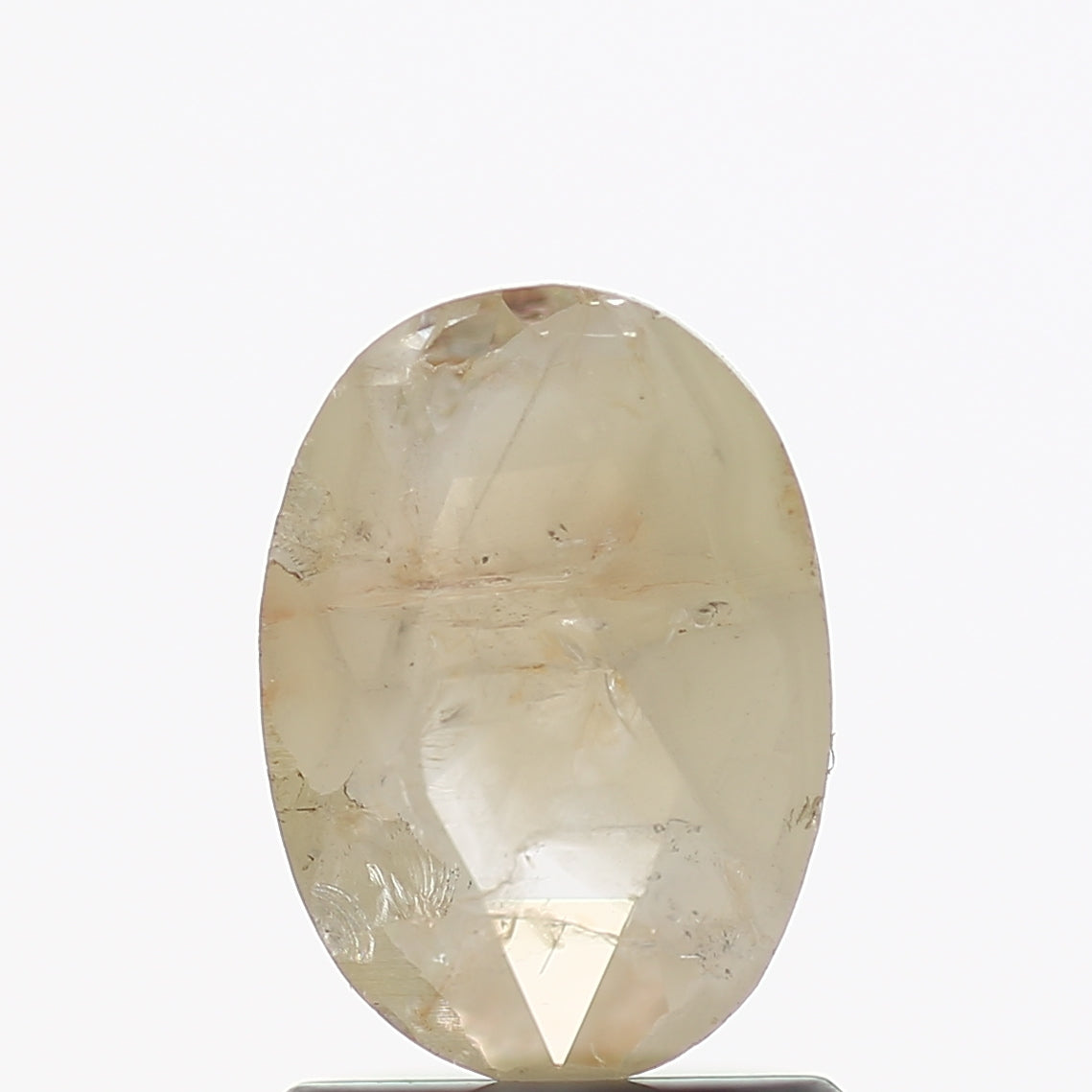 0.87 Carat Natural Oval Cut Salt and Pepper Diamond 8.1 MM