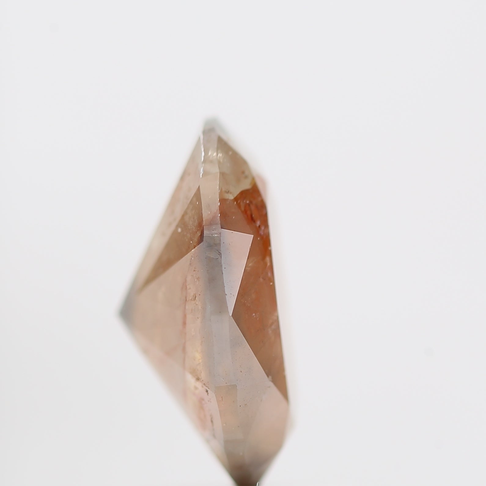 1.57 Carat Natural Oval Cut Orange Rustic Diamond 8.90 MM