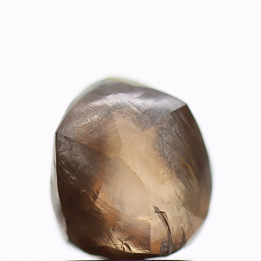3.16 Carat Natural Fancy Champagne Brown Rough Diamond 7.78 MM