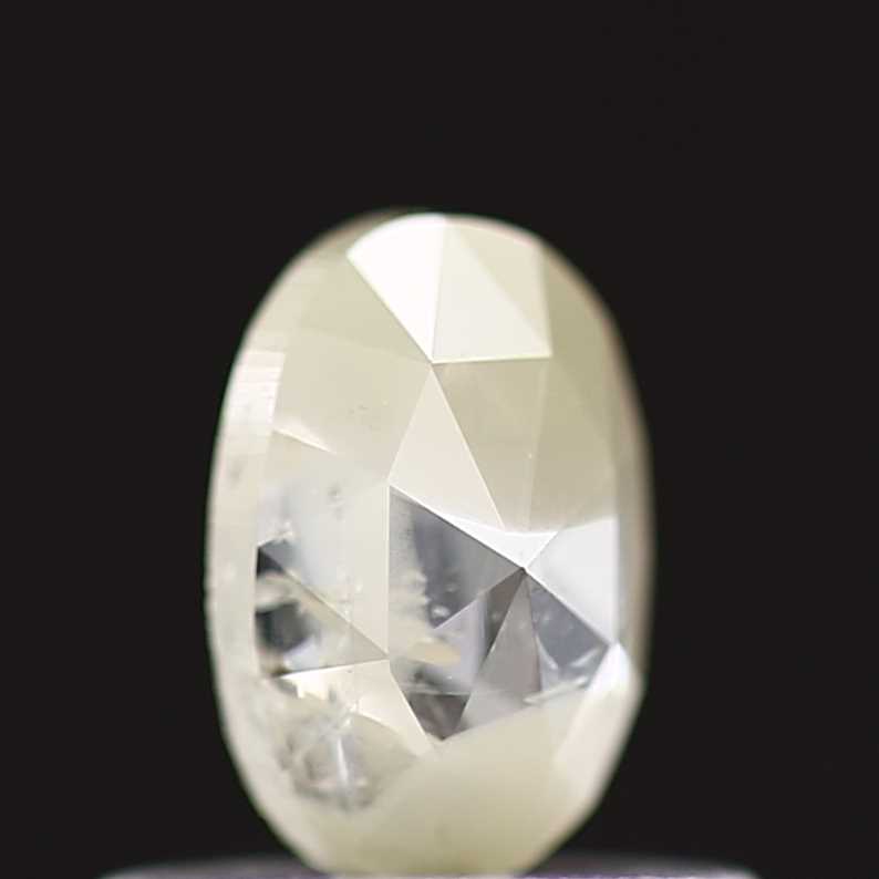 0.45 Carat Oval Rose Cut Diamond For Wedding Band 5.65 MM