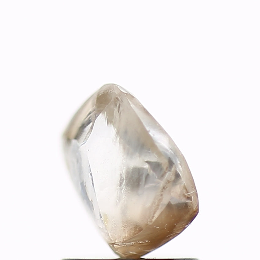 1.34 Carat Natural Fancy Champagne Rough Diamond 6.62 MM
