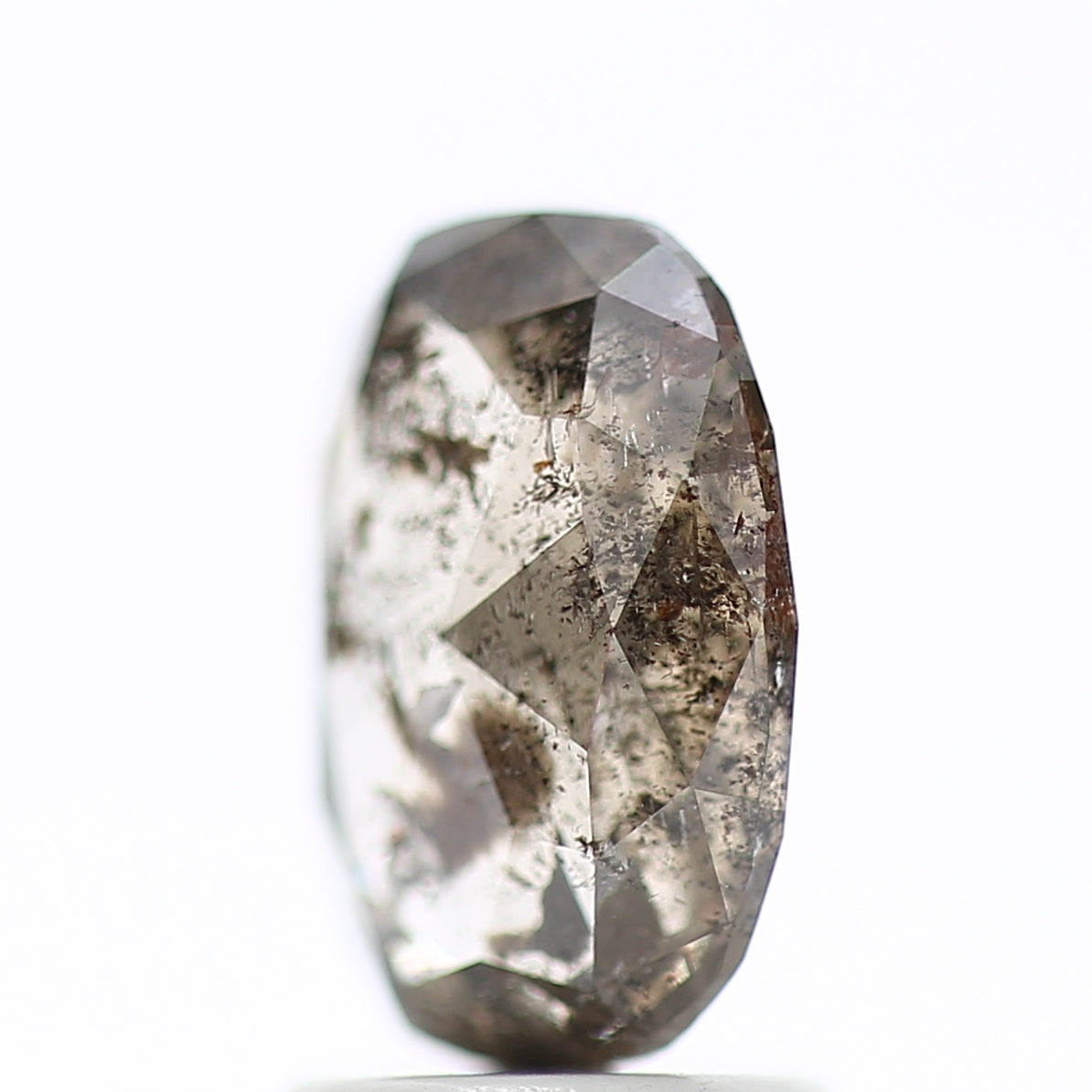 1.65 Carat Cushion Cut Salt And Pepper Diamond 9.01 MM