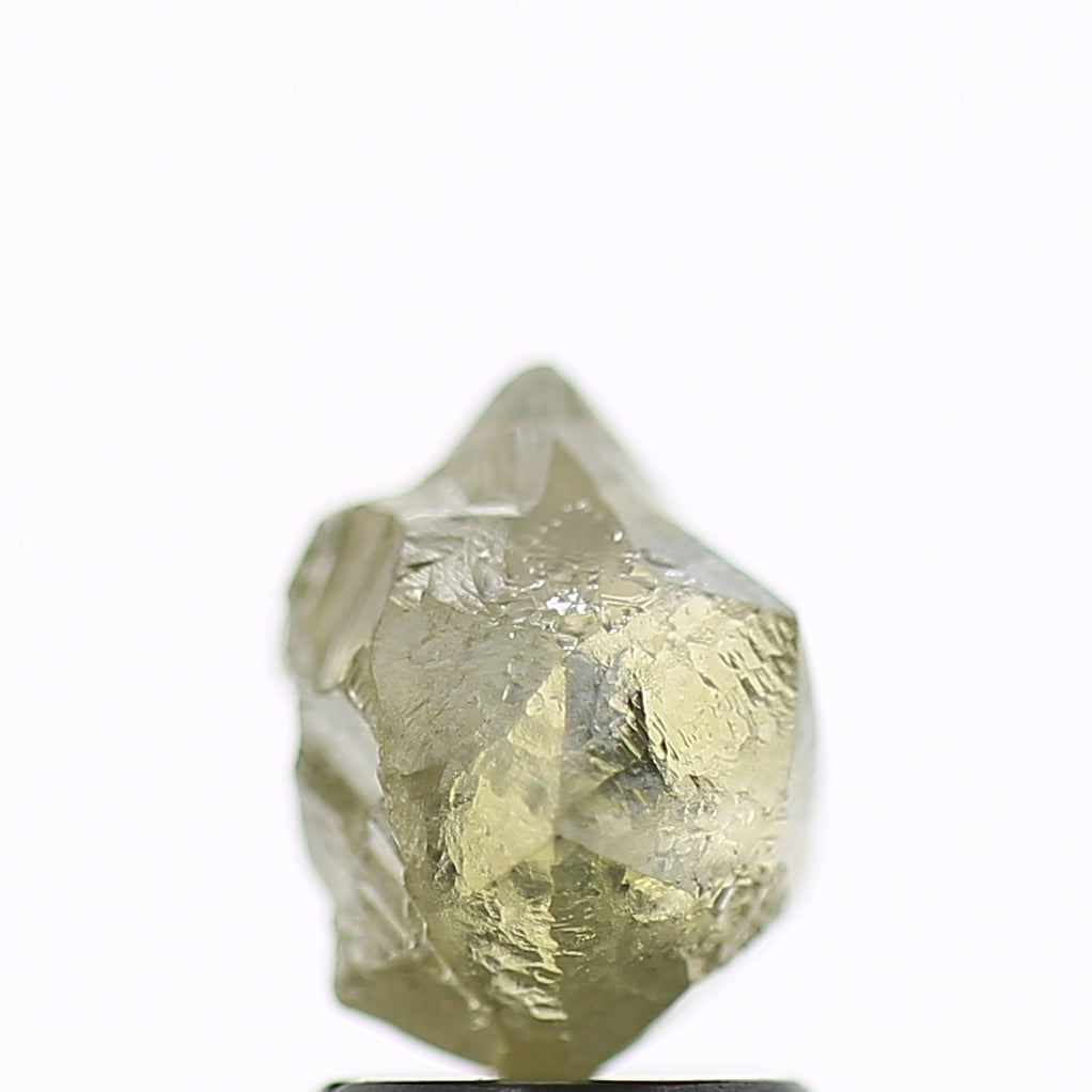2.25 Carat Natural Fancy Green Yellow Clear Rough Diamond 8 MM