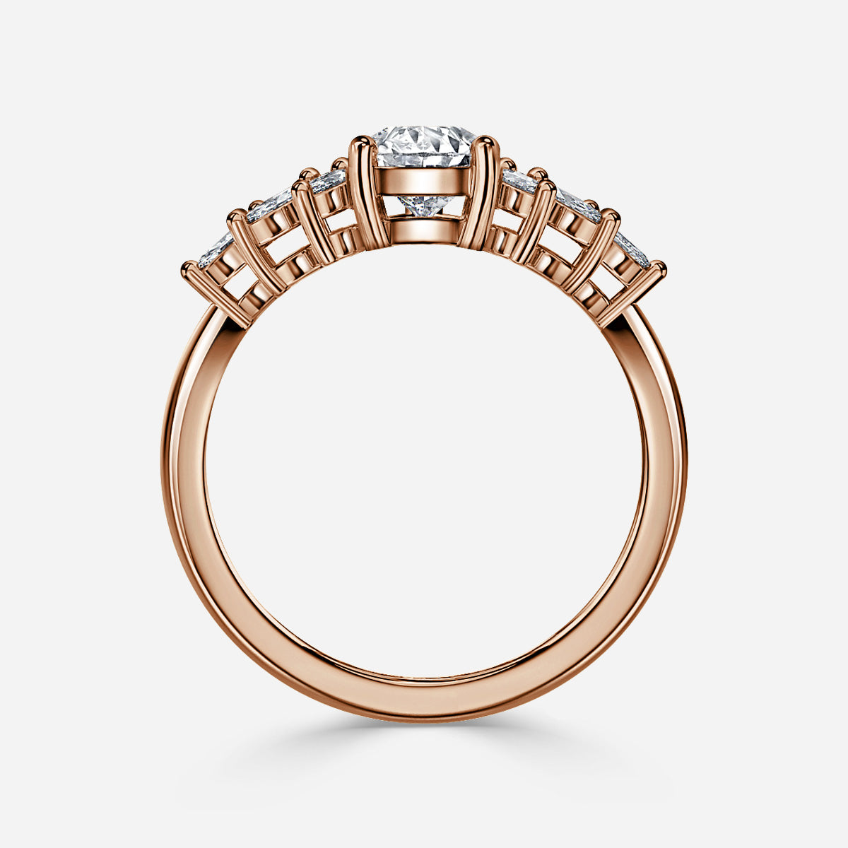 Pear 1 Carat Lab Grown Diamond Ring IGI Certified Isabella
