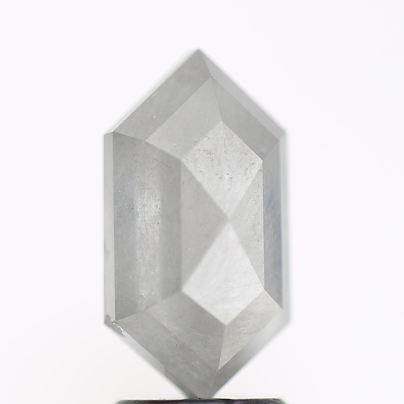 2.95 Ct Hexagon Salt and Pepper Diamond 11.70 MM