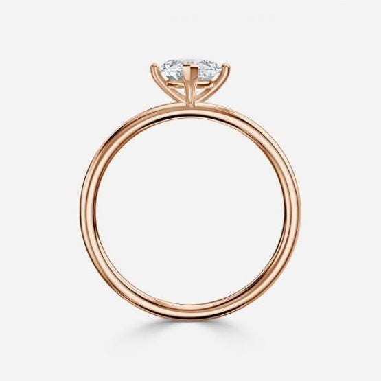 Bdaya Marquise Solitaire Engagement Ring 14K / 18K Solid Gold