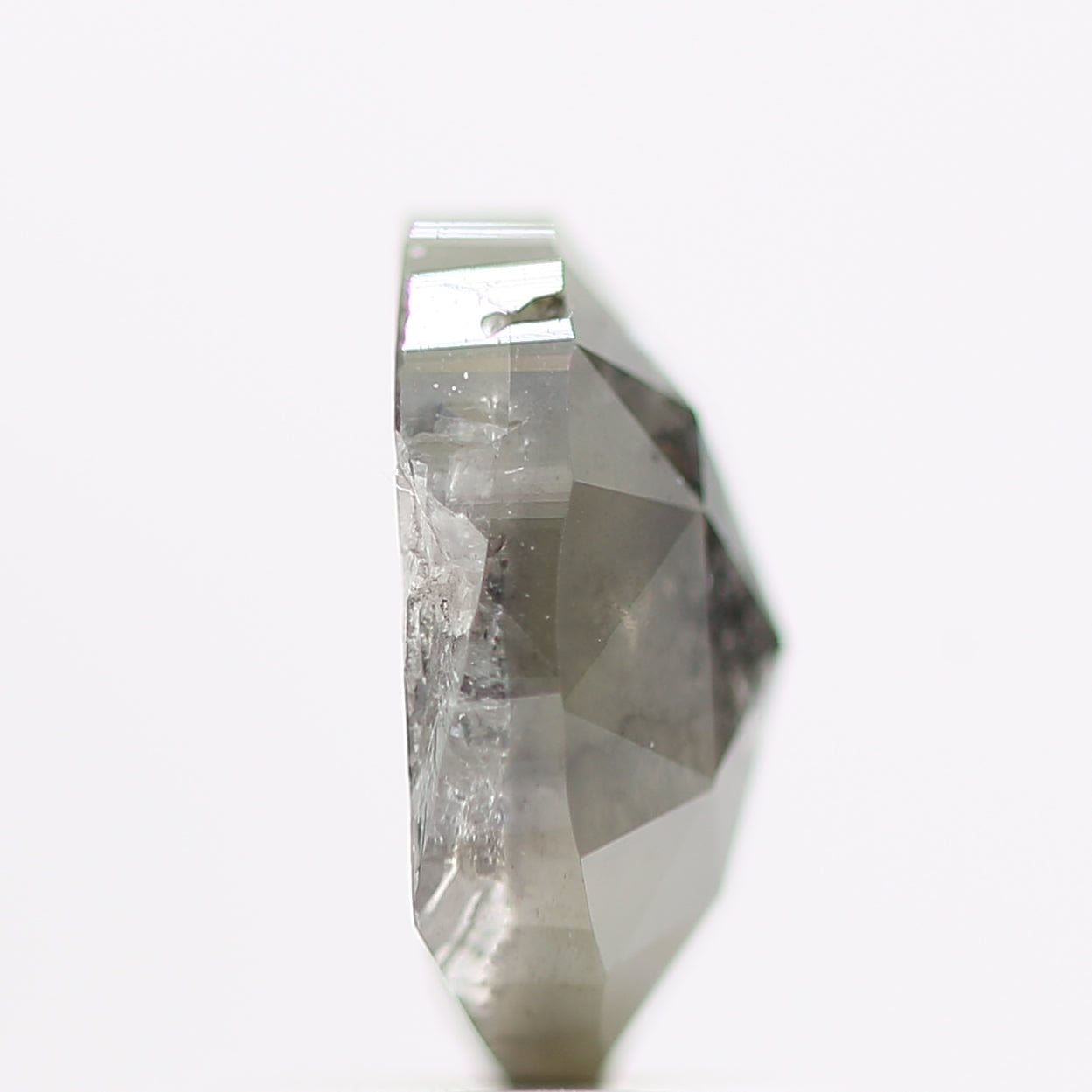 1.16 Carat Oval Shape Salt and Pepper Diamond 7.30 MM