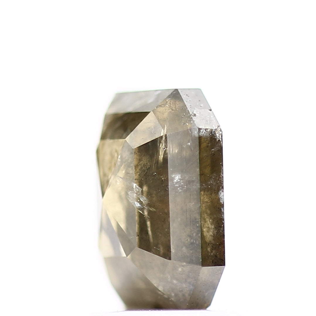 1.54 Carat 7.2 MM Natural Fancy Yellow Emerald Salt and Pepper Diamond - Blackdiamond