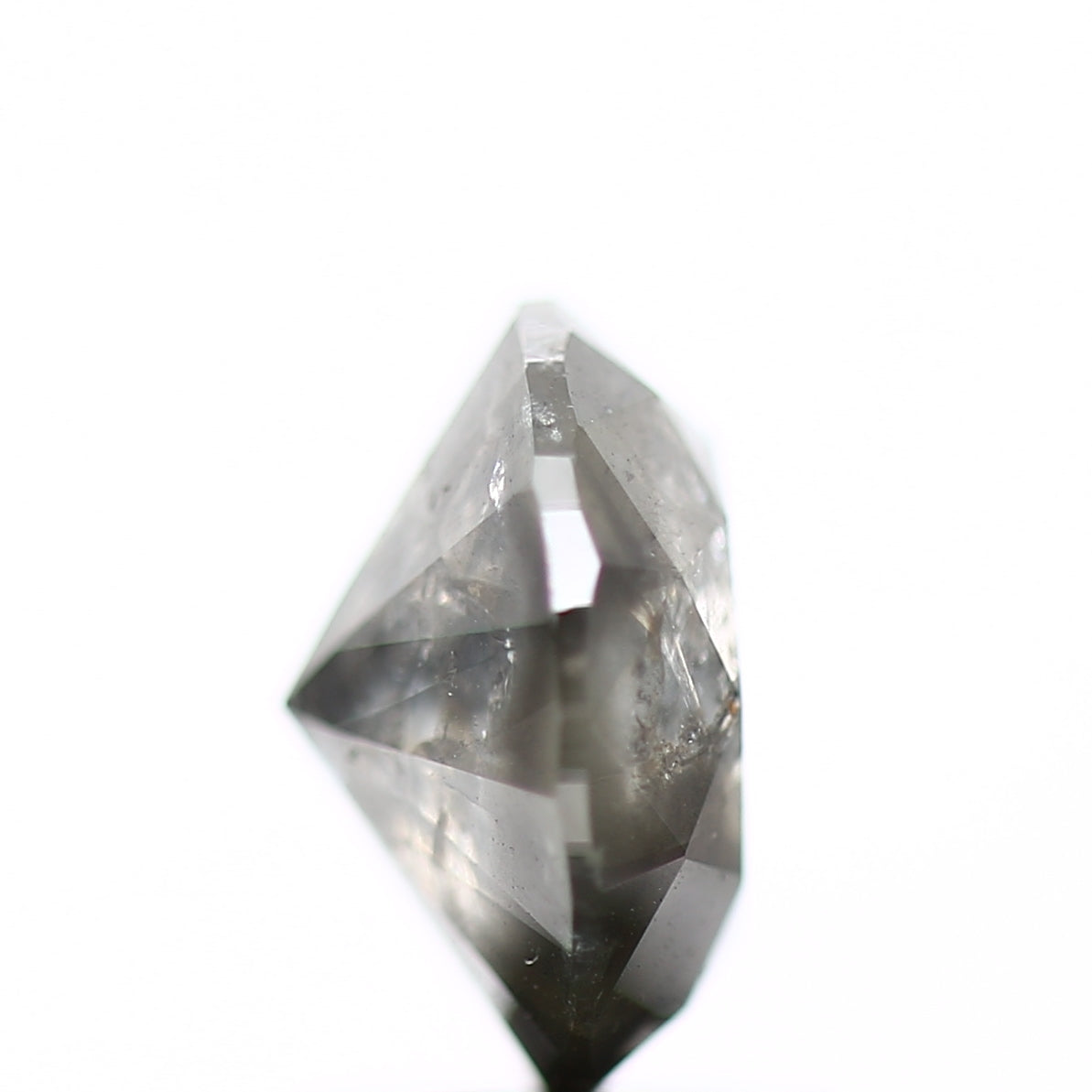 1.96 Carat Oval Cut Gray Salt and Pepper Diamond 8.25 MM