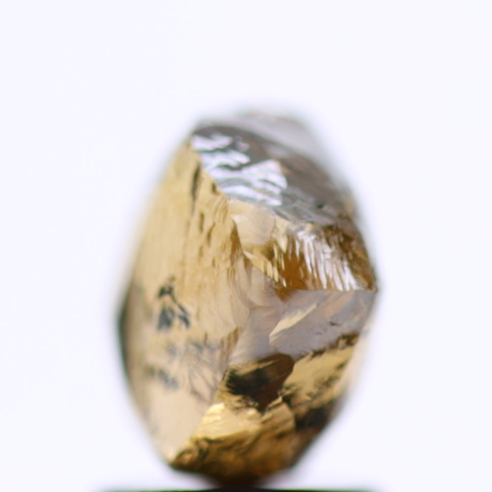 2.53 Carat Natural Fancy Champagne Rough Diamond 7.44 MM
