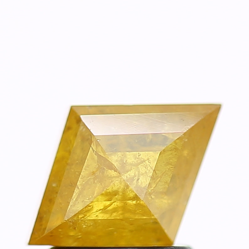 1.76 Carat Natural Yellow Lozenge Salt and Pepper Diamond 9.3 MM