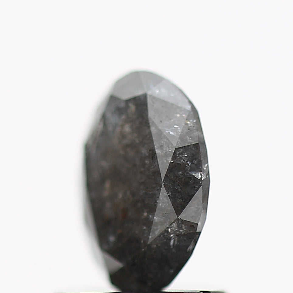 0.87 Carat Gray Oval Brilliant Cut Natural Diamond 7.10 MM