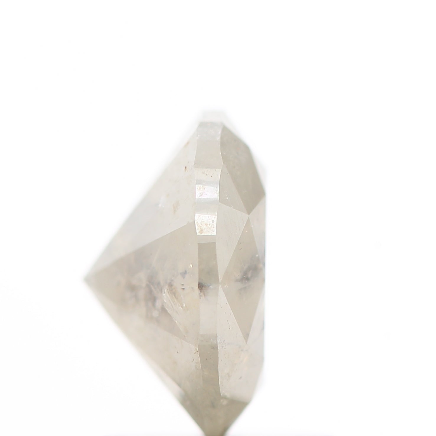 1.30 Carat Salt and Pepper Brilliant Oval Diamond 7.70 MM