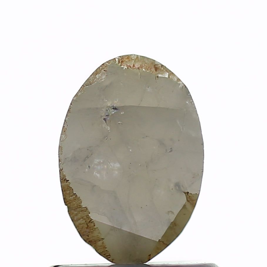 1.17 Carat Natural Gray Oval Salt and Pepper Diamond 6.9 MM