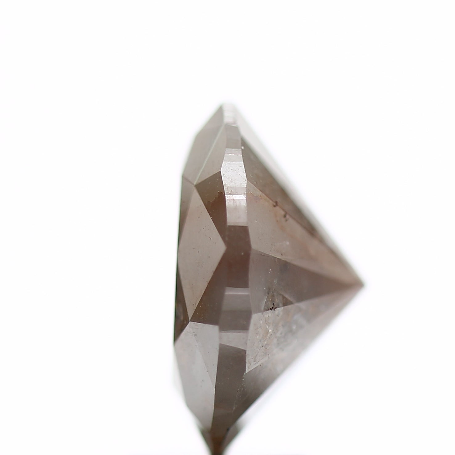 3.85 Carat Rustic Oval Cut Salt and Pepper Diamond 10.97 MM