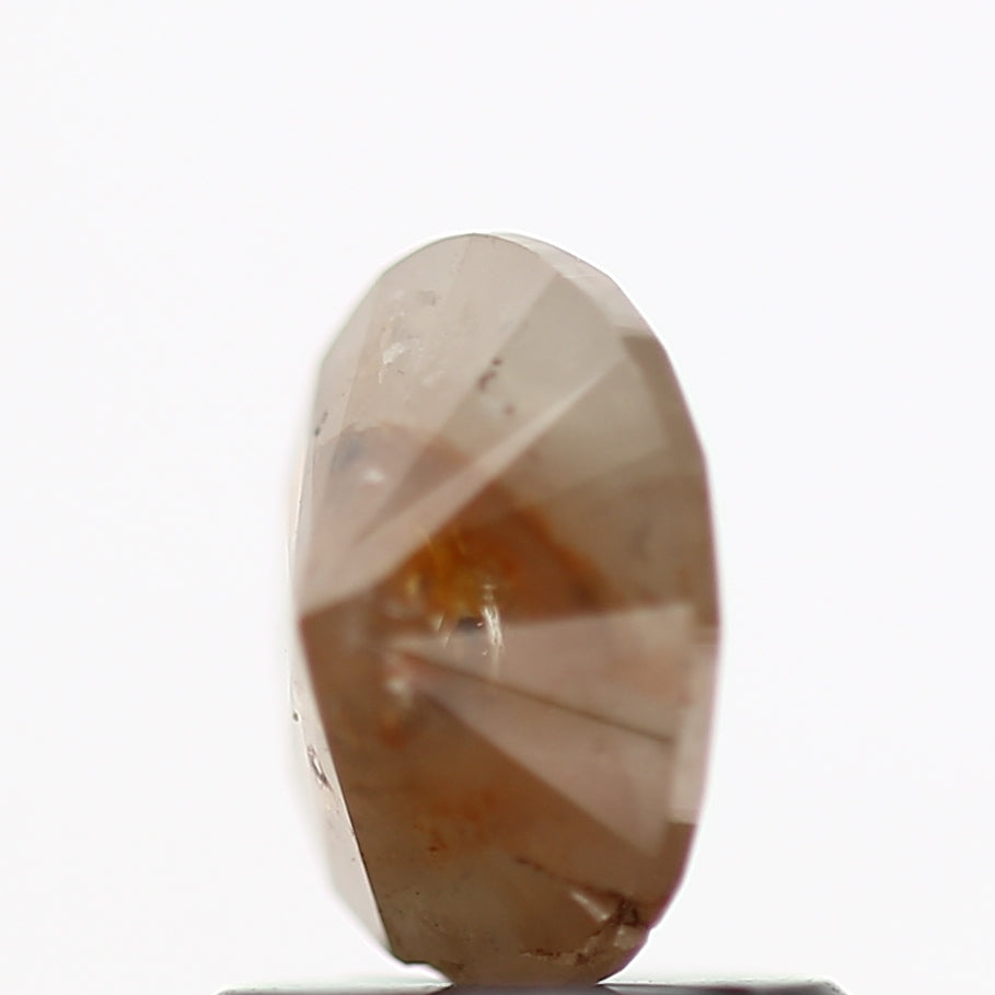 0.81 Carat Orange Oval Cut Natural Diamond 6.70 MM