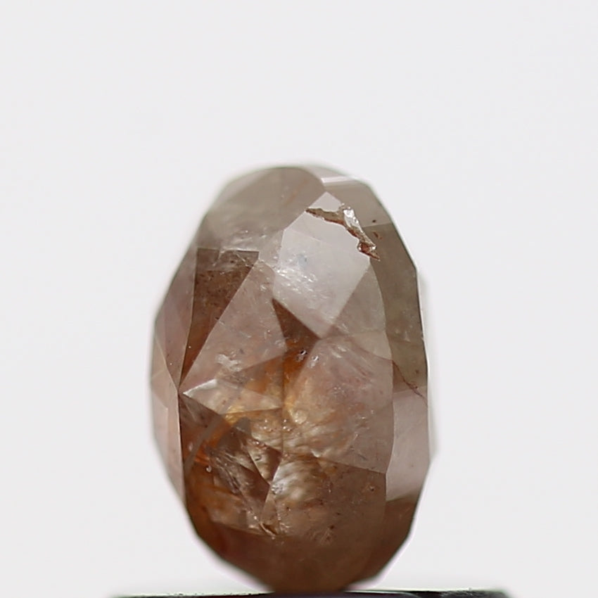 0.87 Carat Rose Cut Oval Brilliant Natural Loose Diamond 5.9 MM